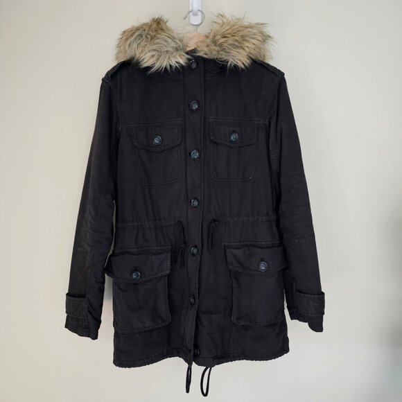 Aritzia Talula Faux-Fur Lined Jacket - Black - Sz XXS - Picture 2 of 16
